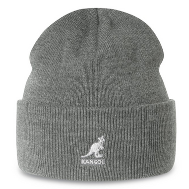 Kangol Acrylic Pull On Double Branded Beanie in Dark Flannel OSFM