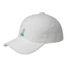 Kangol Bermuda Elastic Spacecap Baseball Cap in White #color_ White