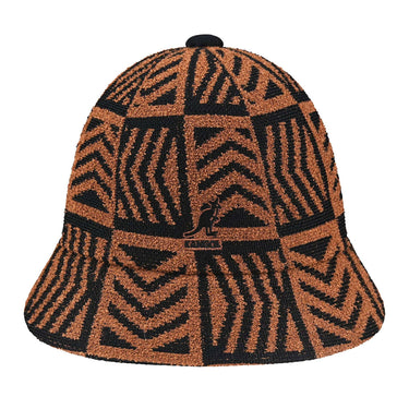 Kangol Bermuda Network Casual Bucket Hat in Mahogany / black