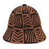 Kangol Bermuda Network Casual Bucket Hat in Mahogany / black #color_ Mahogany / black