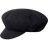 Kangol Big Apple Wool Newsboy Cap in Black #color_ Black