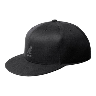 Kangol FlexFit Flat Peak Baseball Cap in Black