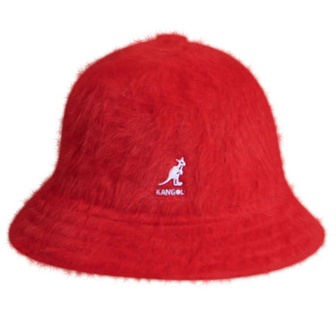 Kangol Furgora Casual Fur Bucket Hat in Scarlet #color_ Scarlet