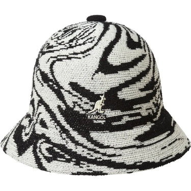 Kangol Liquify Casual Jacquard Bucket Hat in Black / Cream