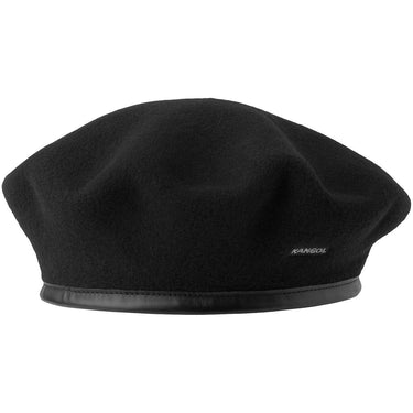 Kangol Monty Wool Beret in Black
