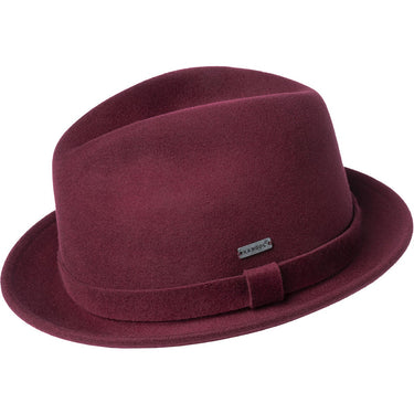 Kangol Polished Player Wool Felt Trilby in Red Velvet