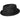 Kangol Polished Pork Pie Wool Felt in Black