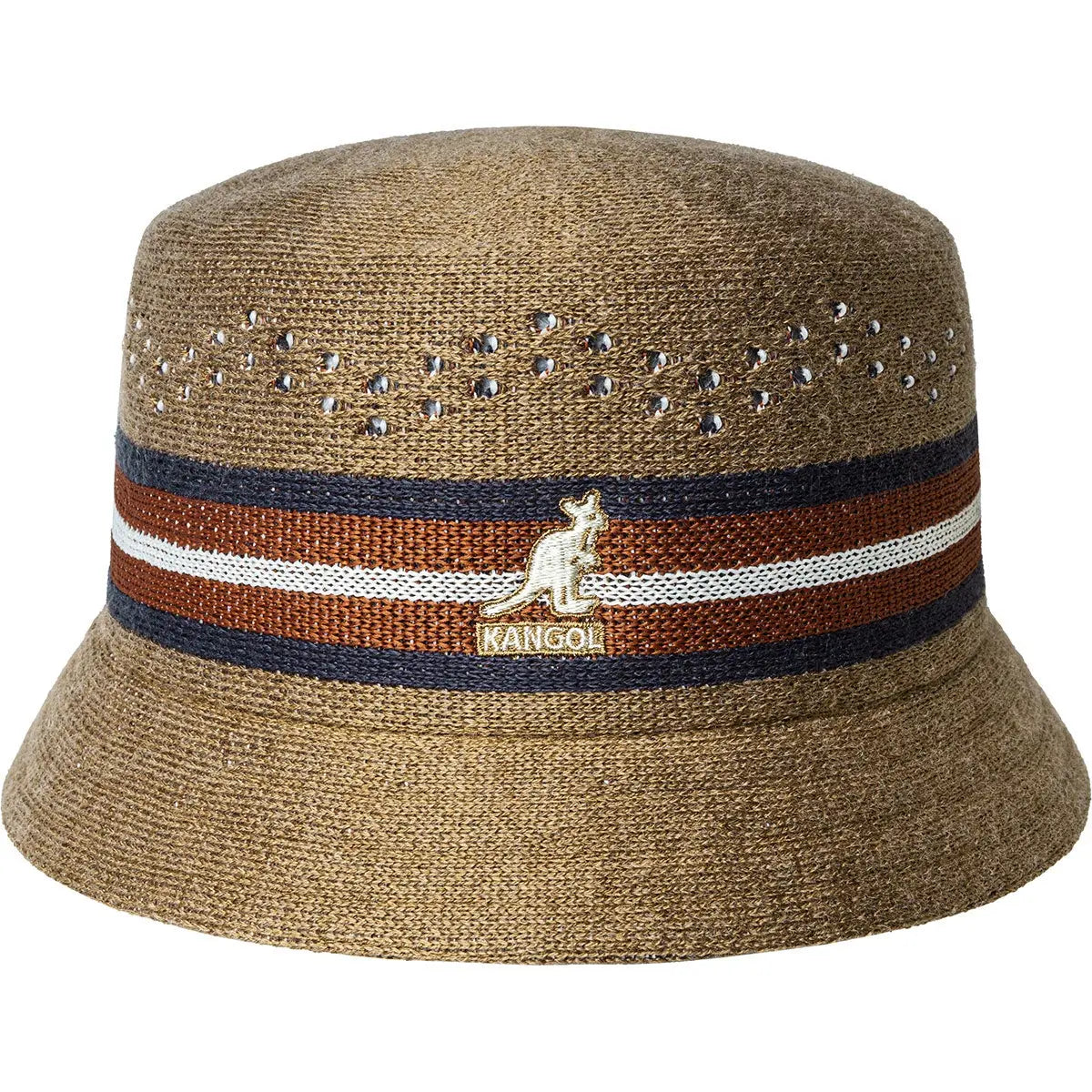 Kangol Slick Stripe Jacquard Knit Bucket Hat DAPPERFAM kangol-slick-stripe-jacquard-knit-bucket-hat-dapperfam