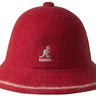 Kangol Stripe Casual Wool Bucket Hat in Red / Off White