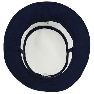 Kangol Stripe Lahinch Classic Cotton Bucket Hat in White / Navy