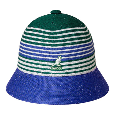 Kangol Tropic League Casual Bucket Hat in Masters Green / Starry Blue