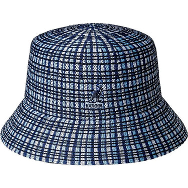 Kangol Tropic Prep Plaid Bucket Hat in Blue Plaid