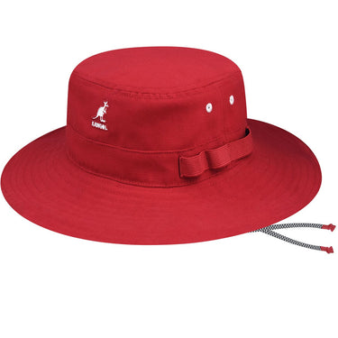Kangol Utility Cords Jungle Bucket Hat in Red #color_ Red