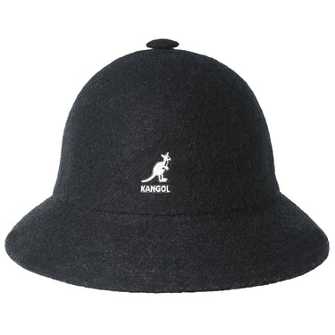 Kangol Wool Casual Bucket Hat in Black #color_ Black