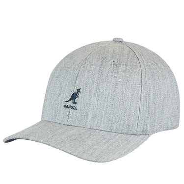 Kangol Wool Flexfit Wool Baseball Cap in Heather Blue