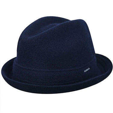Kangol Wool Player Wool Trilby in Dark Blue