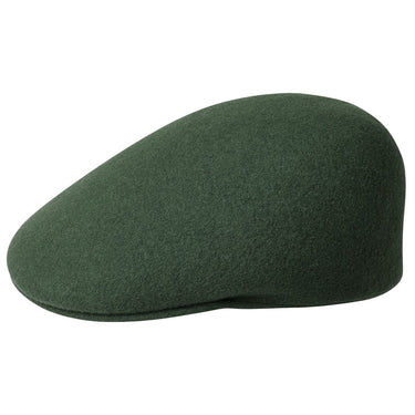 Kangol Wool Seamless 507 Ivy Cap in Dark Green #color_ Dark Green