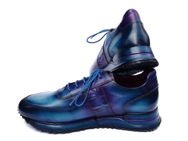 Paul Parkman Men's Turquoise & Purple Patina Sneakers