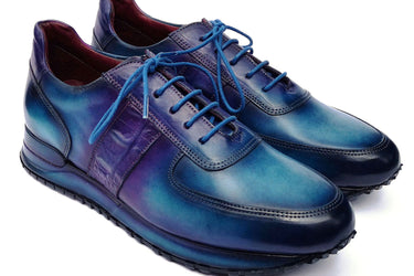 Paul Parkman Men's Turquoise & Purple Patina Sneakers