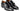 Paul Parkman Men's Triple Leather Sole Hand-Welted Cap Toe Monkstraps in Black in ----- #color_ -----