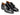 Paul Parkman Men's Triple Leather Sole Hand-Welted Cap Toe Monkstraps in Black in ----- #color_ -----