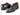Paul Parkman Men's Triple Leather Sole Hand-Welted Cap Toe Monkstraps in Black in #color_