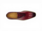 Carrucci Shoes Laceless Loafer Contrast Sole