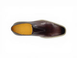 Carrucci Shoes Laceless Loafer Contrast Sole
