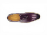 Carrucci Shoes Laceless Loafer Contrast Sole