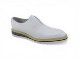 Carrucci Shoes Laceless Loafer Contrast Sole
