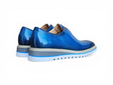 Carrucci Shoes Laceless Loafer Contrast Sole