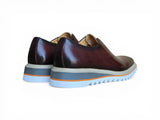 Carrucci Shoes Laceless Loafer Contrast Sole