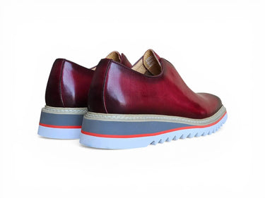 Carrucci Shoes Laceless Loafer Contrast Sole