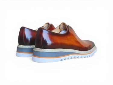 Carrucci Shoes Laceless Loafer Contrast Sole
