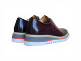 Carrucci Shoes Laceless Loafer Contrast Sole