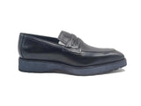 Carrucci Shoes Leather Penny Loafer Chunky Sole