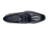 Carrucci Shoes Leather Penny Loafer Chunky Sole