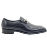 Carrucci Shoes Leather Sole Horsebit Loafer in Black