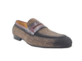 Carrucci Shoes Life Style Penny Loafer With Leather Trim