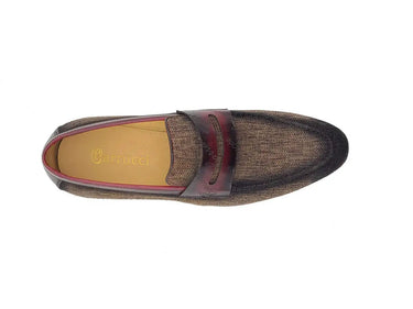 Carrucci Shoes Life Style Penny Loafer With Leather Trim
