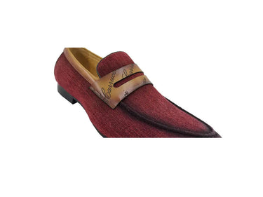 Carrucci Shoes Life Style Penny Loafer With Leather Trim