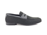 Carrucci Shoes Life Style Penny Loafer With Leather Trim