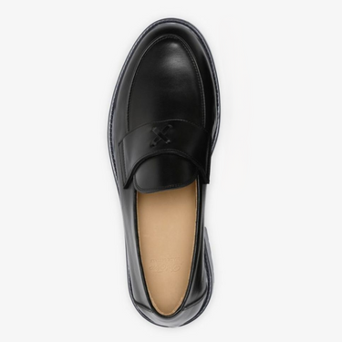Men's Black Leather Lug Centesimo
