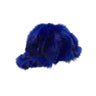 Calvere Furs Men's Fox Baseball Cap in Royal Blue