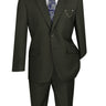 Vinci Olive Modern Fit 2 Piece Suit - M2TR