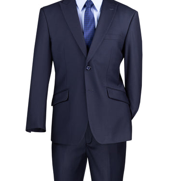 Vinci Navy Modern Fit 2 Piece Suit - M2TR