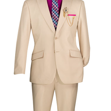 Vinci Sand Modern Fit 2 Piece Suit - M2TR