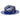 Bruno Capelo Malibu Cross-Stitch Shantung Straw Fedora in Navy Blue Cognac #color_ Navy Blue Cognac