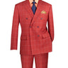 Vinci Baked Apple Modern Fit Double Breasted Suit - MDW-1