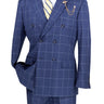 Vinci Blue Modern Fit Double Breasted Suit - MDW-1
